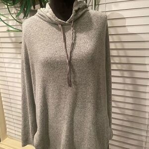 LOFT gray hooded‎ sweatshirt